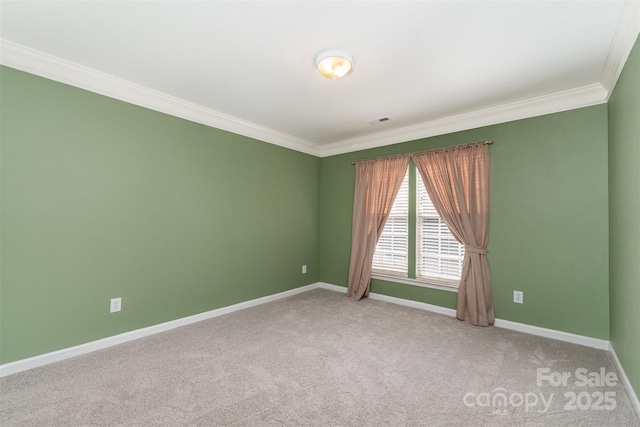 1002 Hollyhedge Ln, Indian Trail, NC 28079 - spare room with crown molding and carpet