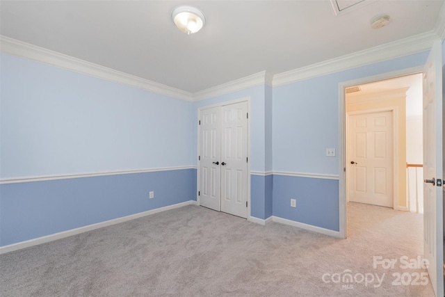 1002 Hollyhedge Ln, Indian Trail, NC 28079 - carpeted empty room with crown molding and a smoke detector