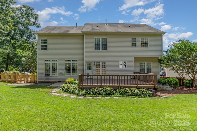 1002 Hollyhedge Ln, Indian Trail, NC 28079 - rear view of house featuring a deck