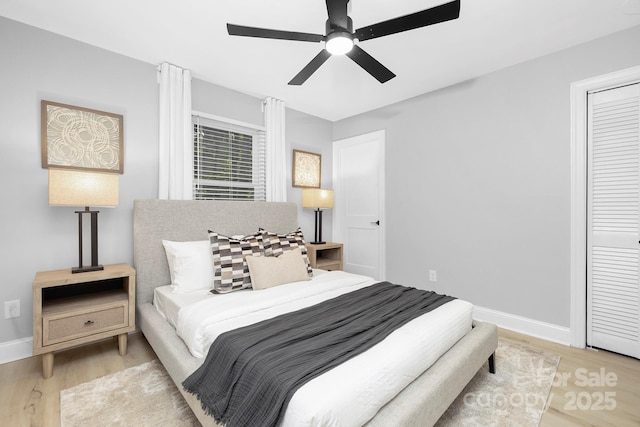 715 White Oaks Cir, Monroe, NC 28110 - bedroom featuring wood finished floors and ceiling fan