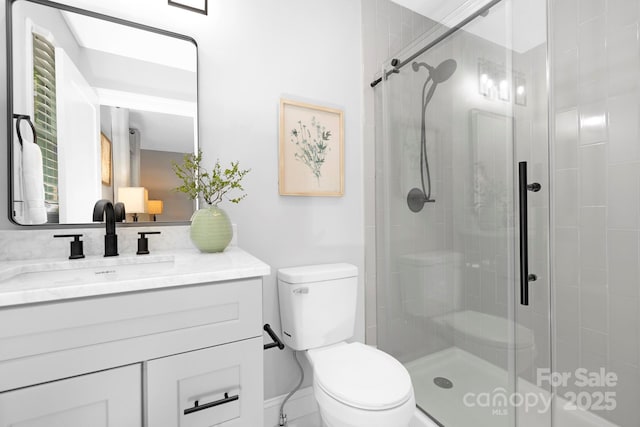 715 White Oaks Cir, Monroe, NC 28110 - full bathroom featuring a stall shower and vanity