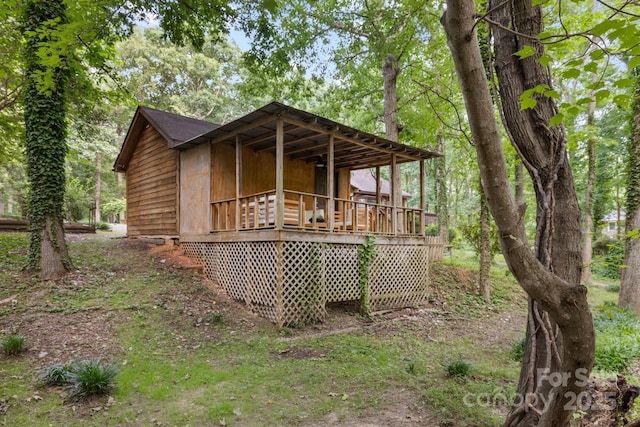 715 White Oaks Cir, Monroe, NC 28110 - rear view of property featuring a wooden deck