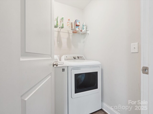 429 Summer Ridge Dr, Stanley, NC 28164 - laundry area with washer and clothes dryer