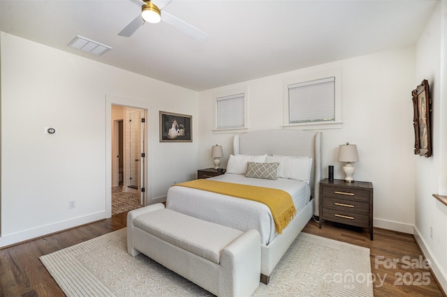 3026 Kalex Ct, Charlotte, NC 28204 - bedroom featuring wood finished floors and ceiling fan