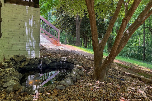 2229 Old Wilkesboro Rd, Statesville, NC 28625 - view of yard featuring stairway