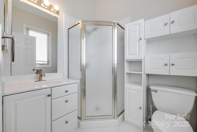 14053 Queens Harbor Rd, Charlotte, NC 28278 - full bathroom featuring vanity and a shower stall