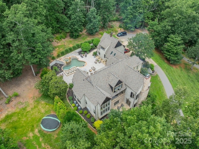 3587 Ridgetop Rd, Sherrills Ford, NC 28673 - aerial view of property and surrounding area featuring a pool area