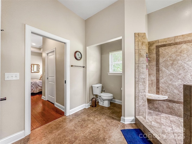 106 Pier Point Dr, Stony Point, NC 28678 - full bath featuring connected bathroom, walk in shower, and tile patterned floors