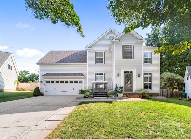 5104 Timbertop Ln, Charlotte, NC 28215 - traditional-style home featuring an attached garage, concrete driveway, and roof with shingles