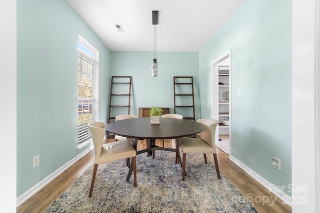 5104 Timbertop Ln, Charlotte, NC 28215 - dining space with wood finished floors