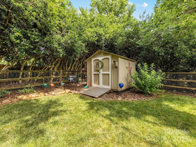 13600 Seastone Ln, Pineville, NC 28134 - view of shed featuring a fenced backyard