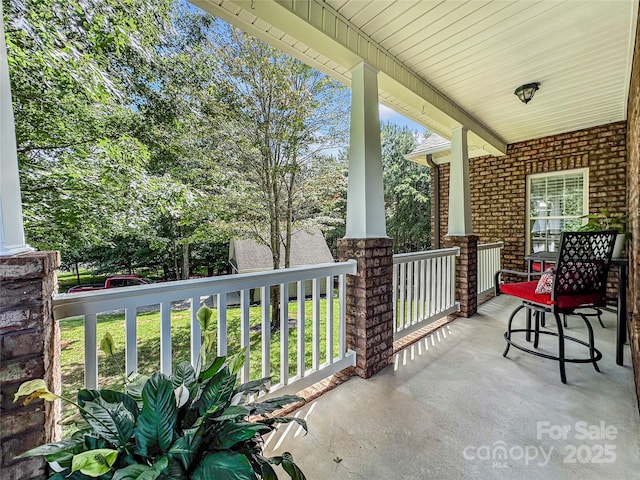234 Rivercliff Dr, Stony Point, NC 28678 - view of covered porch