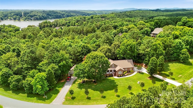 234 Rivercliff Dr, Stony Point, NC 28678 - view of subject property featuring a heavily wooded area and a large body of water