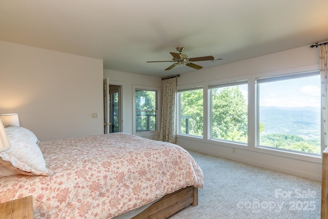 114 Slickrock Rd Unit C/3, Burnsville, NC 28714 - carpeted bedroom with a ceiling fan