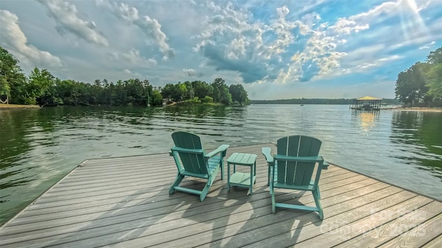 18205 Royal Oak Rd, Charlotte, NC 28278 - dock area with a water view