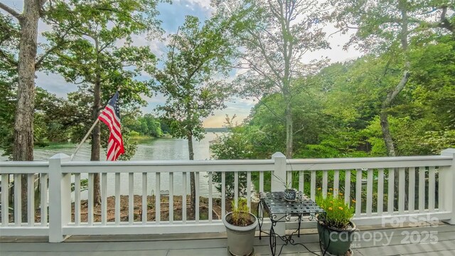 18205 Royal Oak Rd, Charlotte, NC 28278 - deck with a water view