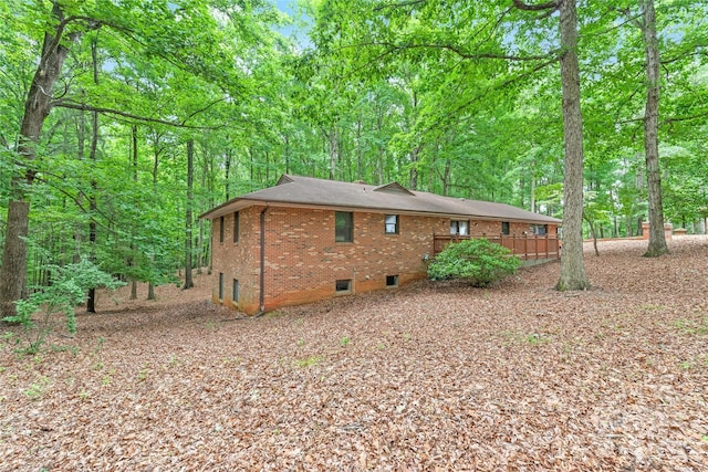 3985 Well Rd, Mint Hill, NC 28227 - back of house with brick siding and a deck