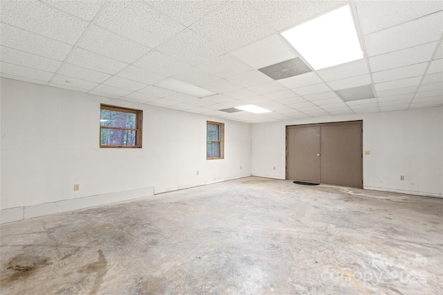 3985 Well Rd, Mint Hill, NC 28227 - below grade area featuring a drop ceiling