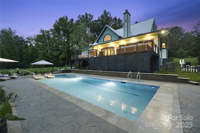 231 Bible School Rd, Lake Lure, NC 28746 - view of pool with a patio and central AC unit