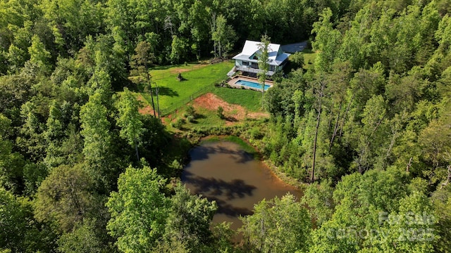 231 Bible School Rd, Lake Lure, NC 28746 - view of subject property featuring a heavily wooded area and a large body of water