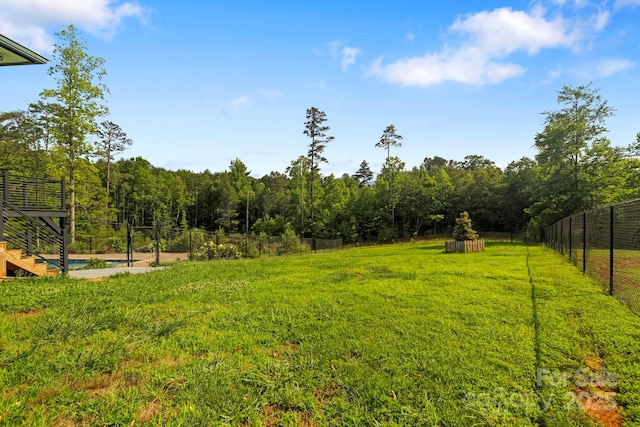231 Bible School Rd, Lake Lure, NC 28746 - view of yard featuring a wooded view