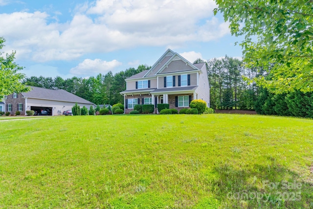 11922 Kimberfield Rd, Matthews, NC 28105 - view of front of property featuring a front yard and a garage