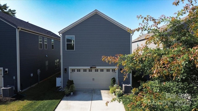 11965 Hambright Rd, Huntersville, NC 28078 - view of property exterior featuring a garage and concrete driveway