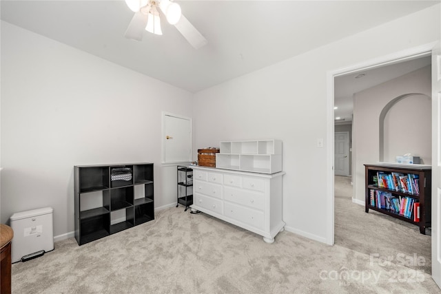 162 Castles Gate Dr, Mooresville, NC 28117 - bedroom with light colored carpet and ceiling fan