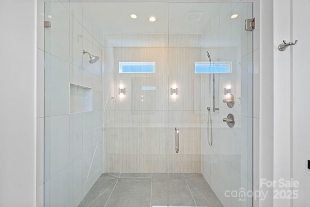 209 Keswick Ave, Charlotte, NC 28206 - full bathroom featuring a stall shower and recessed lighting