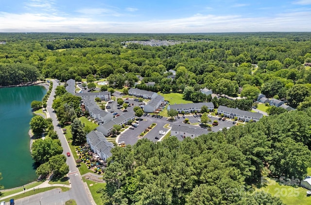 218 Water Oak Dr, Pineville, NC 28134 - drone / aerial view of a forest and a nearby body of water