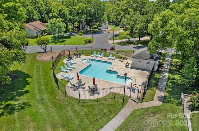 218 Water Oak Dr, Pineville, NC 28134 - community pool with a patio area