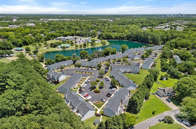 218 Water Oak Dr, Pineville, NC 28134 - bird's eye view of a nearby body of water and a forest