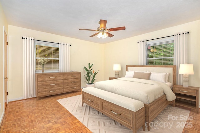 1925 Montclair Ave, Gastonia, NC 28054 - bedroom with multiple windows and ceiling fan