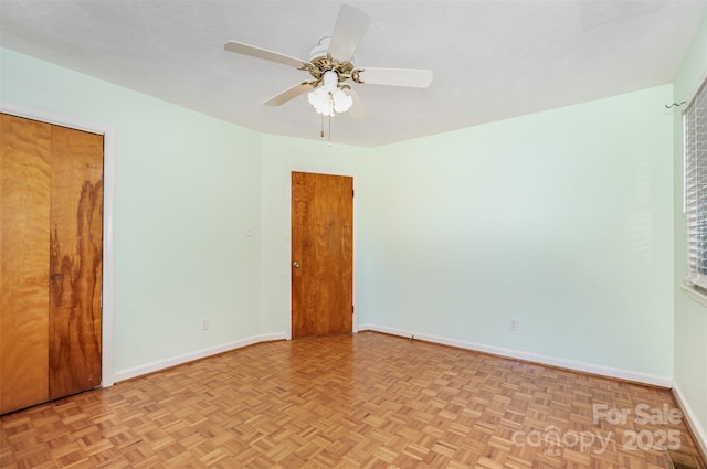 1925 Montclair Ave, Gastonia, NC 28054 - unfurnished bedroom featuring baseboards and ceiling fan
