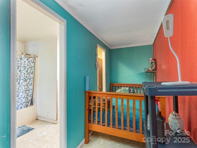 157 Evergreen Cir, Waynesville, NC 28786 - bedroom featuring ornamental molding