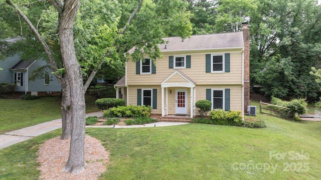 906 Wishing Well Ln, Charlotte, NC 28270 - colonial-style house with a chimney