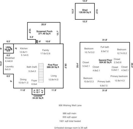 906 Wishing Well Ln, Charlotte, NC 28270 - view of room layout