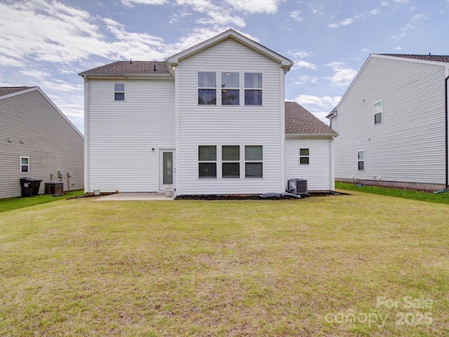 5121 Arbordale Way, Mount Holly, NC 28120 - back of house with a lawn, a patio, and a shingled roof