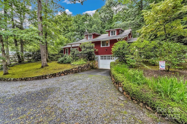 60 Meeks Rd, Black Mountain, NC 28711 - view of front of house featuring driveway and a garage