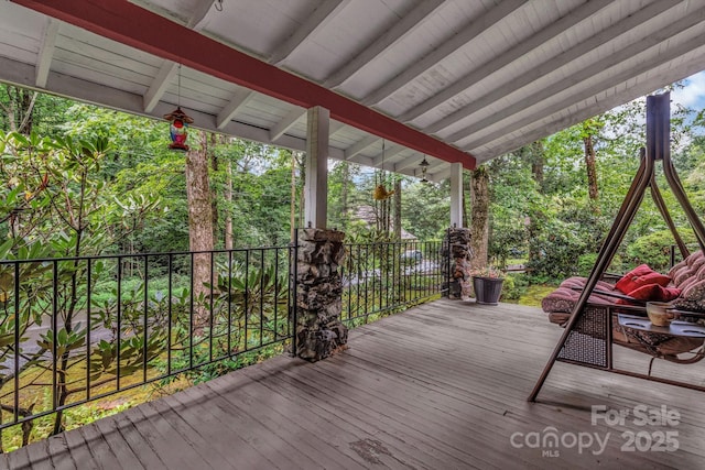60 Meeks Rd, Black Mountain, NC 28711 - view of wooden terrace