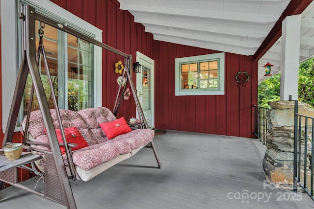 60 Meeks Rd, Black Mountain, NC 28711 - doorway to property with a porch and board and batten siding
