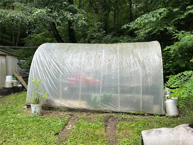 687 Willow Creek Rd, Leicester, NC 28748 - view of greenhouse
