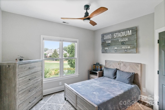 1032 Spyglass Ln, Waxhaw, NC 28173 - bedroom featuring multiple windows and ceiling fan