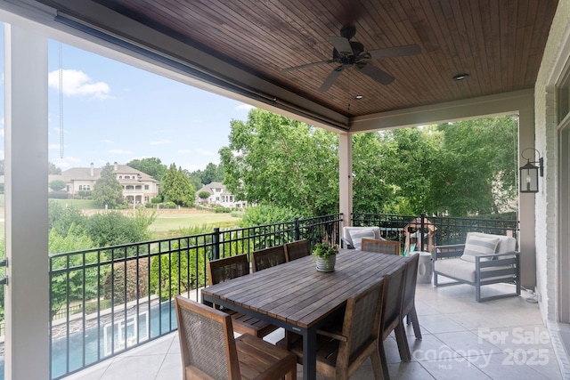 1032 Spyglass Ln, Waxhaw, NC 28173 - view of patio with a ceiling fan
