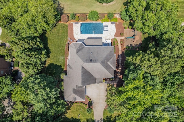 1032 Spyglass Ln, Waxhaw, NC 28173 - bird's eye view of a pool area