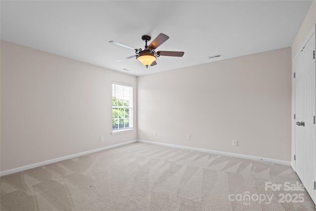 6803 Augustine Way, Charlotte, NC 28270 - unfurnished room featuring light colored carpet and ceiling fan