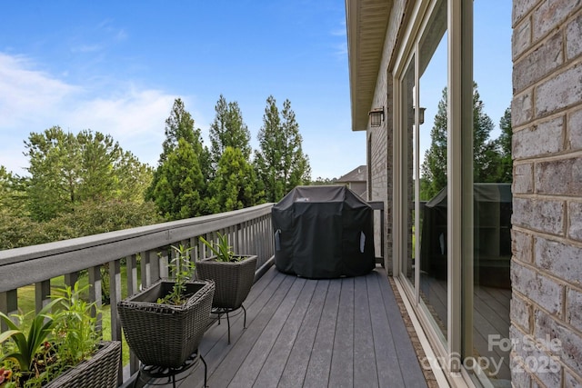 753 River Bend Dr, Granite Falls, NC 28630 - wooden terrace featuring a grill