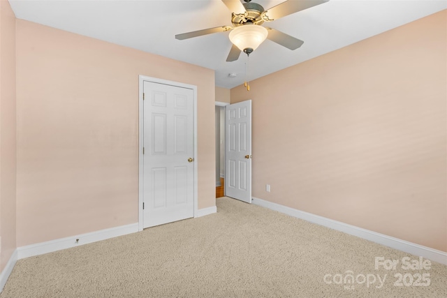 5707 Sustar Dr, Monroe, NC 28110 - unfurnished bedroom with carpet floors and a ceiling fan