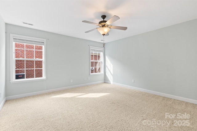 5707 Sustar Dr, Monroe, NC 28110 - carpeted spare room with baseboards and a ceiling fan