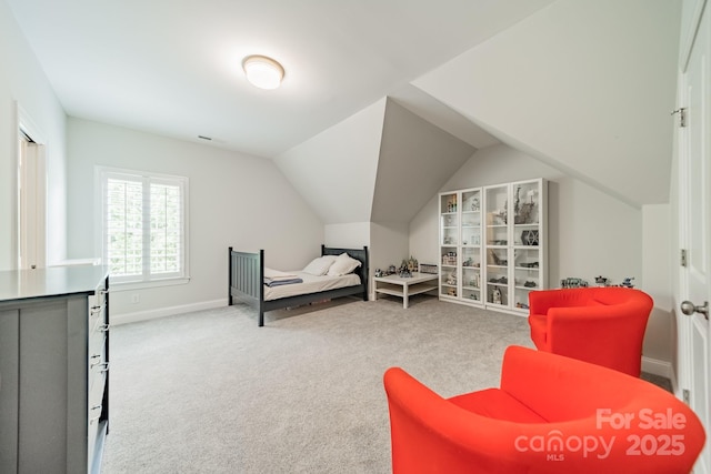 2004 Viscount Dr, Matthews, NC 28104 - bedroom featuring carpet floors and vaulted ceiling